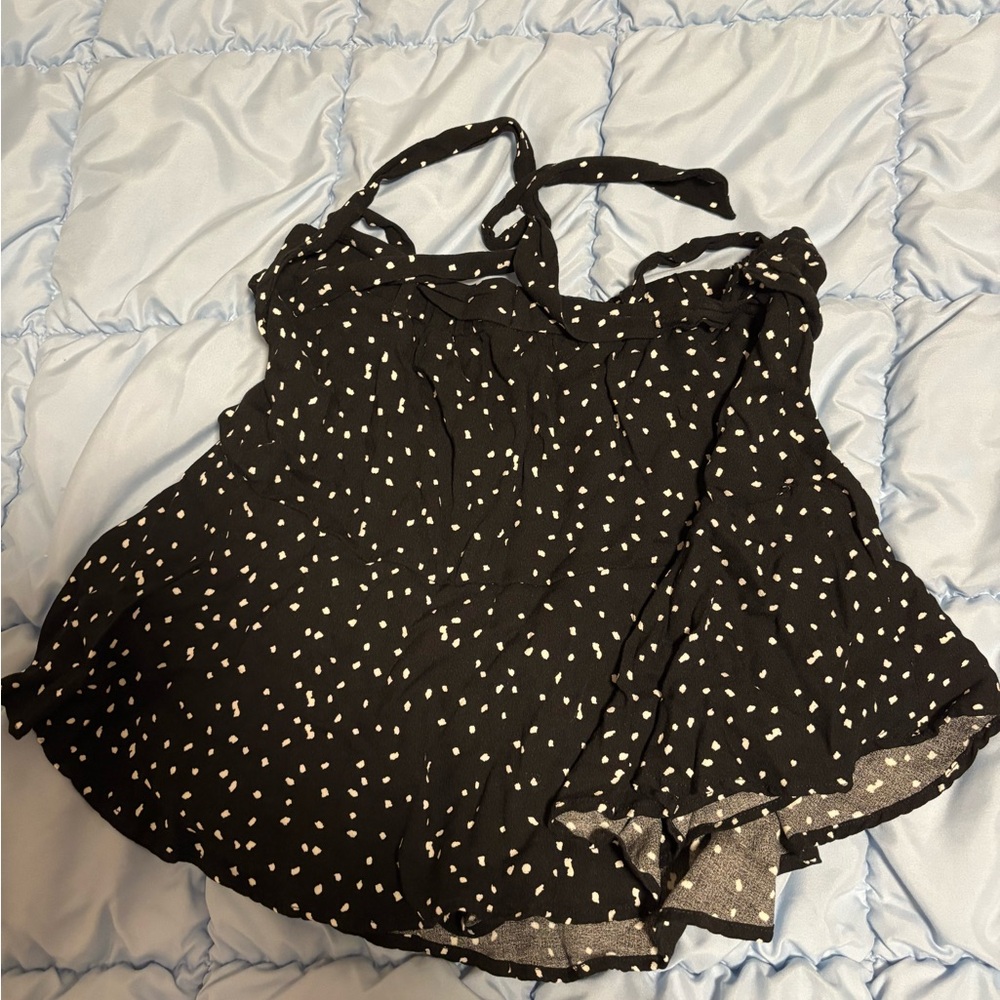 Black and White Polka Dot Shirt